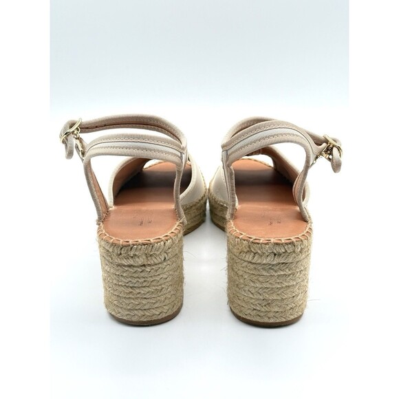 NAGUISA Womens 38 Sz 7‎ Spain White Espadrilles - Var Ecru-beige Anthropologie - Picture 6 of 6
